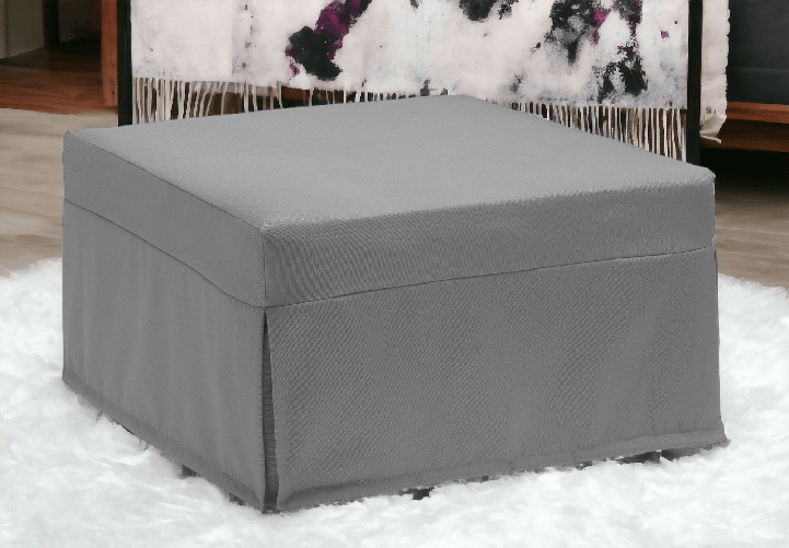 Talamo Italia Letto pieghevole Dabay, Pouf trasformabile in letto singolo, 100% Made in Italy
