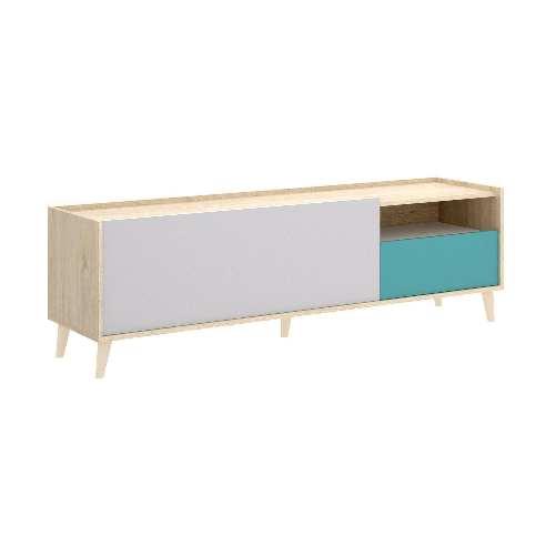 Dmora Mobile porta TV Dmill, Credenza bassa da soggiorno, Madia da salotto per televisione