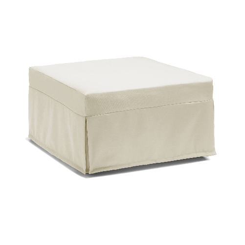 Talamo Italia Letto pieghevole Dabay, Pouf trasformabile in letto singolo, 100% Made in Italy