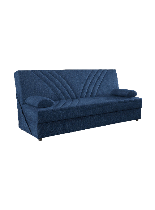 Dmora Divano letto Dmalama, Divano letto contenitore a 3 posti con 2 cuscini inclusi