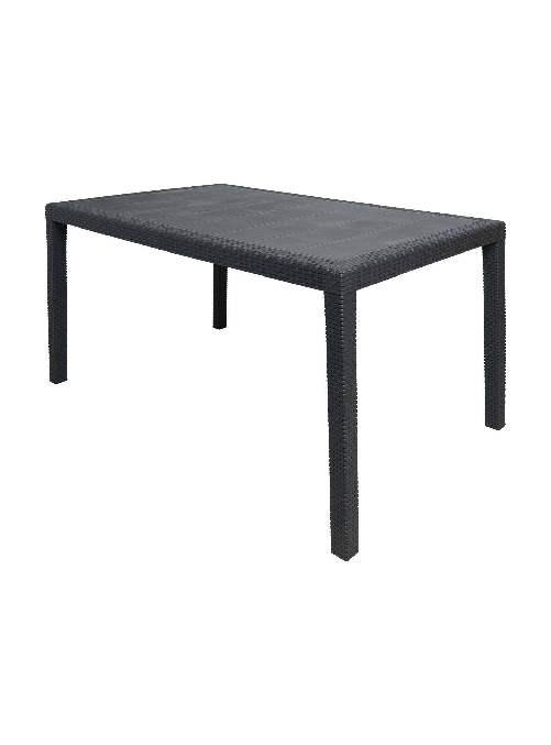 Dmora Tavolo da esterno Dmachac, Tavolo rettangolare da pranzo