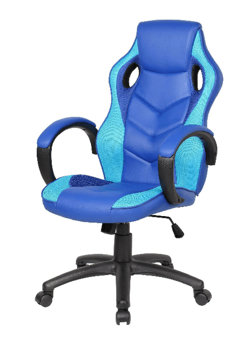 Dmora Sedia da gaming Darlanc, Poltrona da gaming adulto, Sedia da scrivania, 66x61h104/114 cm