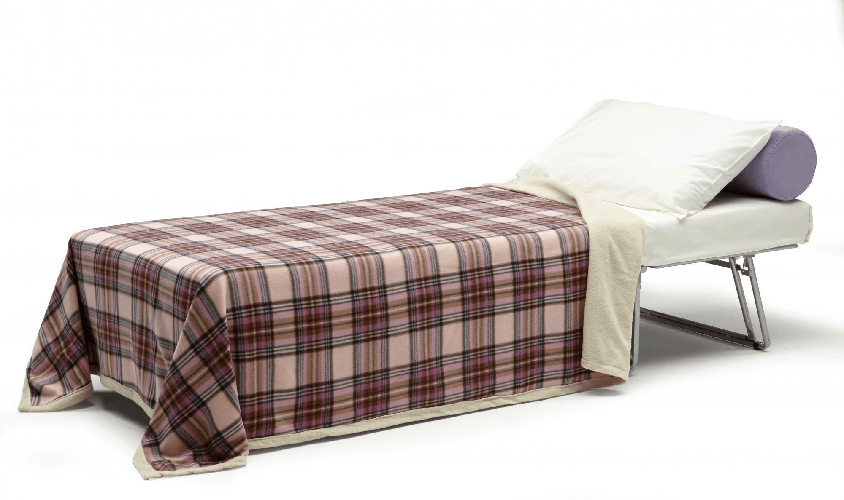 Talamo Italia Letto pieghevole Dabay, Pouf trasformabile in letto singolo, 100% Made in Italy