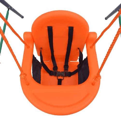 Set Altalena Bimbo con Imbracatura di Sicurezza Arancione