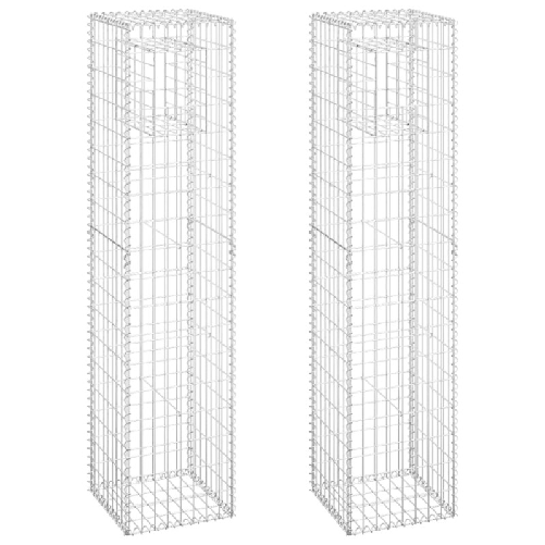 Cesti a Gabbione a Torre 2 pz 40x40x180 cm in Ferro