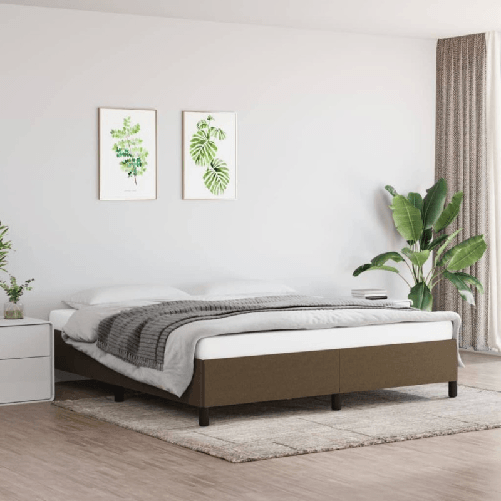 vidaXL Giroletto Marrone 180x200 cm in Tessuto
