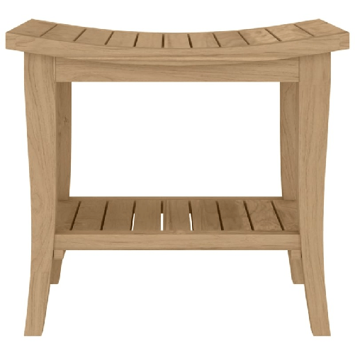vidaXL Panca da Doccia 50x35x45 cm in Legno Massello di Teak
