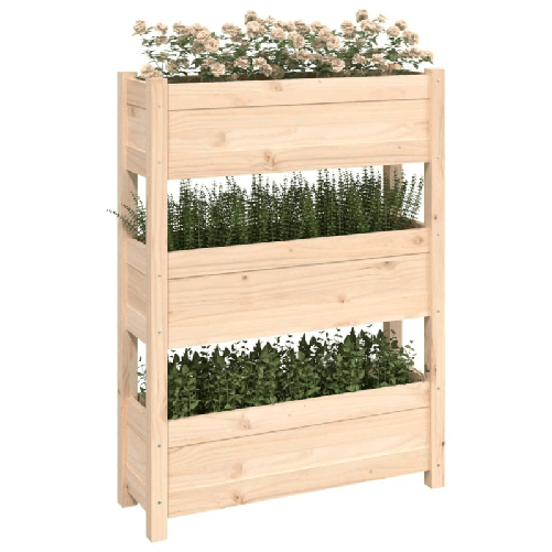 vidaXL Fioriera 77x25x104,5 cm in Legno Massello di Pino