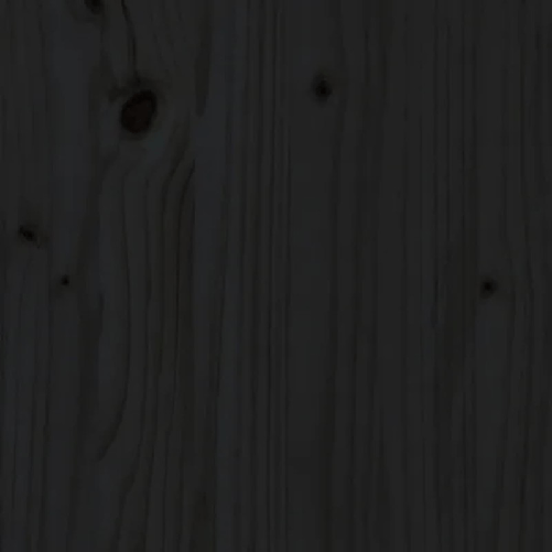 vidaXL Fioriera con Mensola Nera 82,5x34,5x81cm Legno Massello di Pino