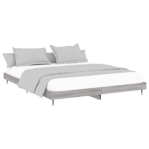vidaXL Giroletto Grigio Sonoma 180x200 cm in Legno ingegnerizzato