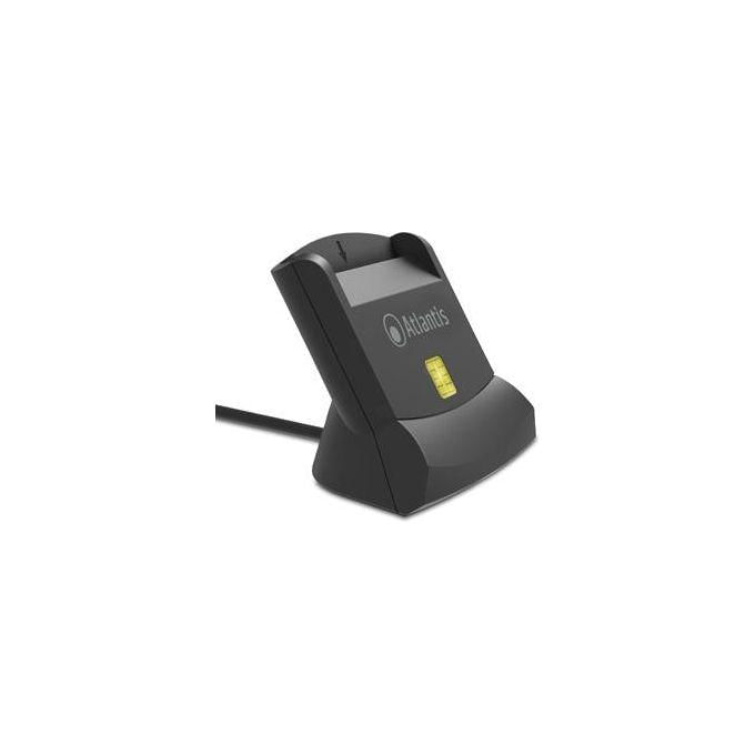 Atlantis P005-smartcrv-u Lettore Smart Card Reader Verticale per Cns-crs-ts Firma Digitale Fascicolo Sanitario Siti Governativi Usb 120cm