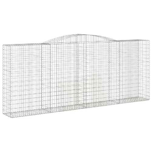 vidaXL Cesti Gabbioni ad Arco 3 pz 400x50x160/180 cm Ferro Zincato