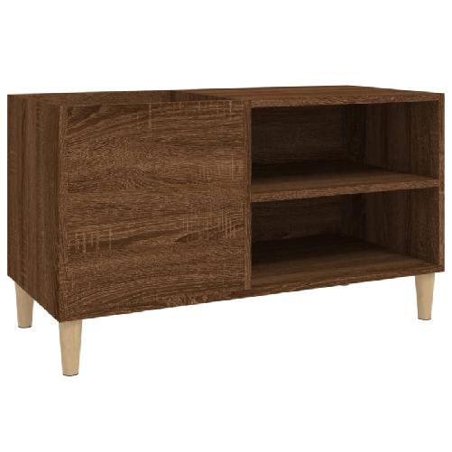 vidaXL Mobile Porta Dischi Rovere Marrone 84,5x38x48 Legno Multistrato
