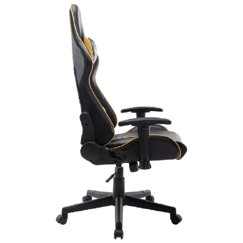 vidaXL Sedia da Gaming Nera e Oro in Similpelle