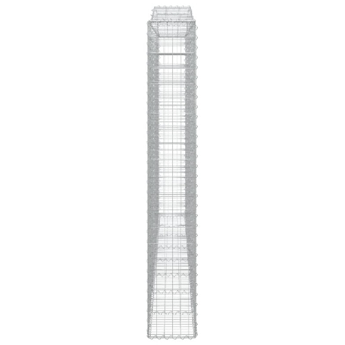 vidaXL Cesto Gabbione ad Arco 400x30x200/220 cm Ferro Zincato