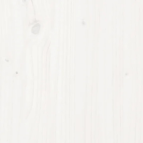 Testiera per Letto Bianca 165,5x4x100 cm Legno Massello di Pino