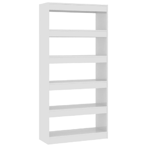vidaXL Libreria/Divisorio Bianco Lucido 80x30x166 cm in Truciolato