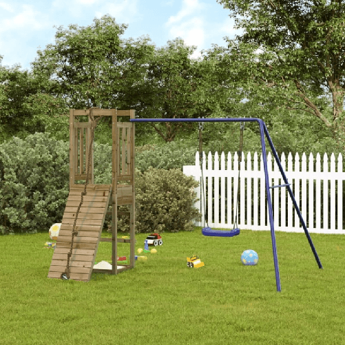 vidaXL Set da Gioco da Esterno in Legno di Pino Impregnato
