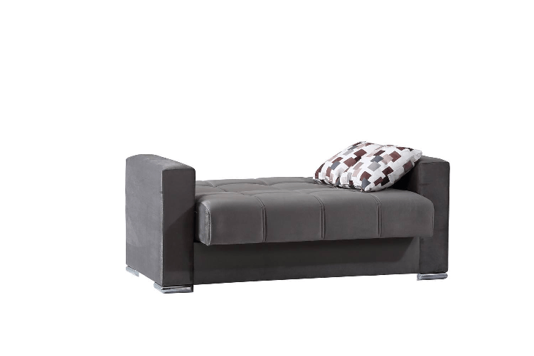 Dmora Divano letto Dgosen, Divano letto contenitore a 2 posti lineare