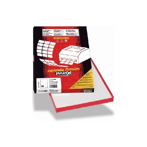 Markin 210A431 etichetta autoadesiva Rettangolo con angoli arrotondati Permanente Bianco 1200 pz