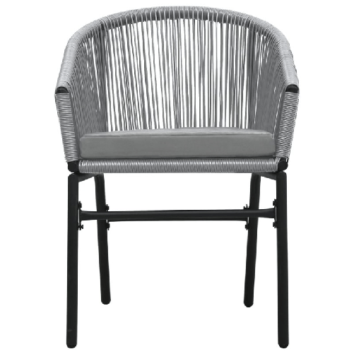 vidaXL Set Mobili da Pranzo da Giardino 9 pz Antracite