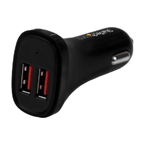 StarTech.com Caricatore da Auto con doppia porta USB - 24W/4.8A - Nero