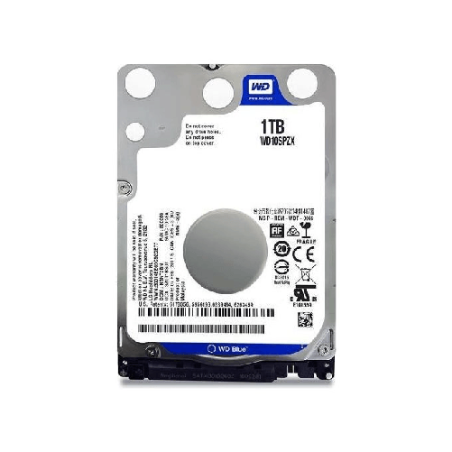 Wd Western Digital Blue disco rigido interno 1 TB 5400 Giri/min 128 MB 2.5" Serial ATA III Western Digital Blue disco rigido interno 1 TB 5400 Giri/mi