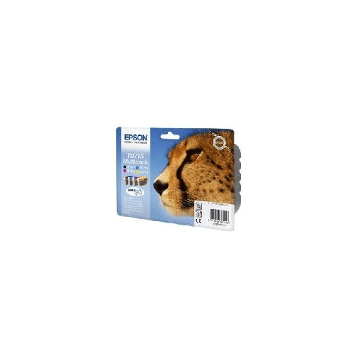 Epson T0715 Multipack 5,5ml-7,4ml Nero Ciano Giallo Epson Multipack t071