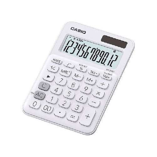 Casio MS-20UC-WE calcolatrice Desktop Calcolatrice di base Bianco