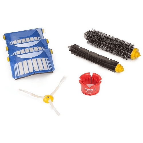 IRobot Kit di Ricambi Roomba Serie 600 1 Spazzola in Setole 1 Spazzola in Gomma 1 Spazzola Laterale 3 Filtri AeroVac