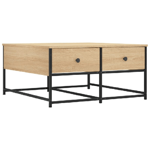 vidaXL Tavolino da Salotto Rovere Sonoma 80x80x40 cm Legno ingegnerizzato