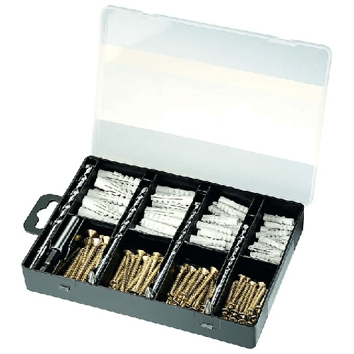 Bosch Set Completo per Fissaggio 173 Pezzi 4 Punte Bosch 2607019511