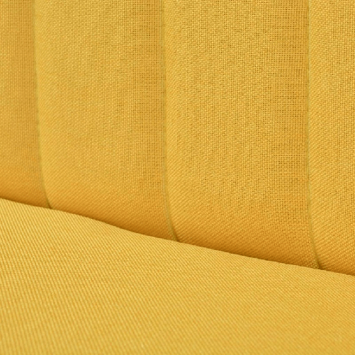 Divano in Stoffa 117x55,5x77 cm Giallo