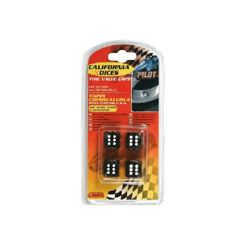 California-Dices, set 4 tappi coprivalvola - Nero