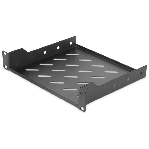 Digitus Ripiano per Armadio 10'' Profondita' 200mm Nero Ral 9005 Digitus Scaffale 254 mm (10") 1U