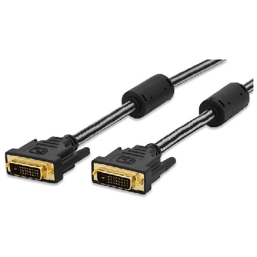 Ednet Cavo Dvi 24+1 In Blister Con Ferriti Dual Link Mt 2 Ednet 84520 cavo DVI 2 m DVI-D Nero
