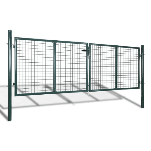 Cancello in Acciaio 306x175 cm Verde