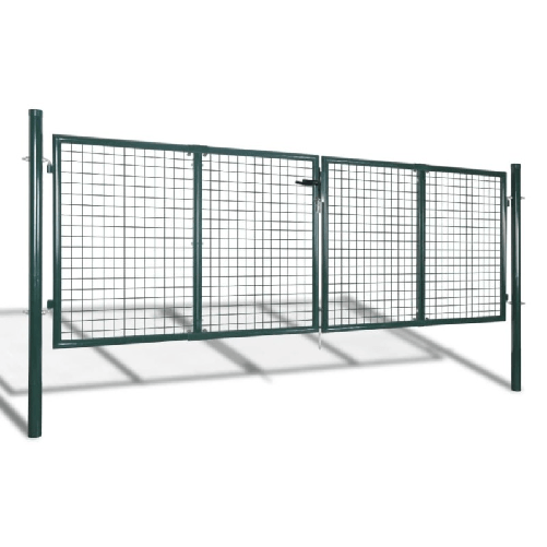 Cancello in Acciaio 306x150 cm Verde