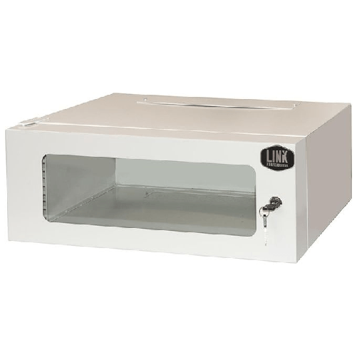 Link Armadio Rack 19 4U Profondita' 360 Mm Colore Grigio Con Porta Vetro (Axpxl) Cm 21X36X54 Link Accessori LK1904U30 rack 4U Rack indipendenti Grigio