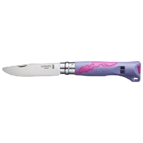 Opinel Outdoor Junior No. 07 Coltellino con Fischietto Viola Opinel N°07 Camper/scout Viola