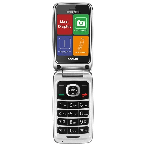 Brondi Contender 7,62 cm (3") Bianco Telefono per anziani