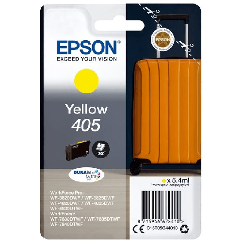 Epson 405 Durabrite Ultra Ink Cartuccia Originale Giallo Epson Singlepack Yellow 405 DURABrite Ultra Ink