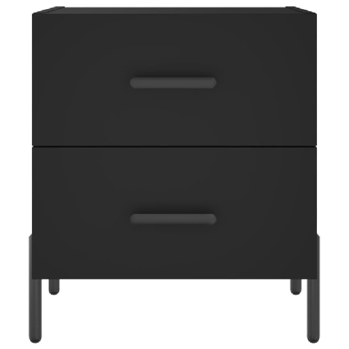 vidaXL Comodini 2 pz Neri 40x35x47,5 cm in Legno ingegnerizzato