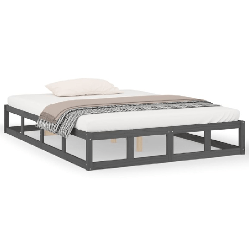 Giroletto Grigio 150x200 cm 5FT King Size in Legno Massello