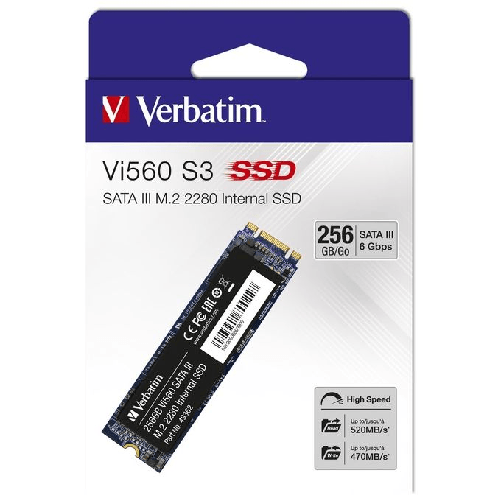 Verbatim Ssd Interno Vi560 S3 M.2 256Gb Verbatim Vi560 S3 M.2 SSD 256 GB