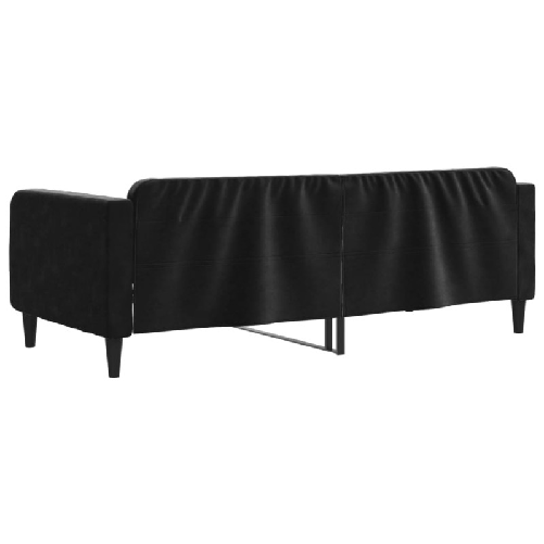 vidaXL Letto da Giorno Nero 100x200 cm in Velluto