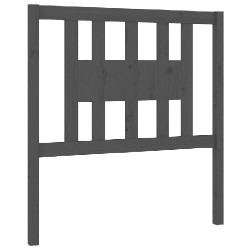 vidaXL Testiera per Letto Grigia 106x4x100cm in Legno Massello di Pino