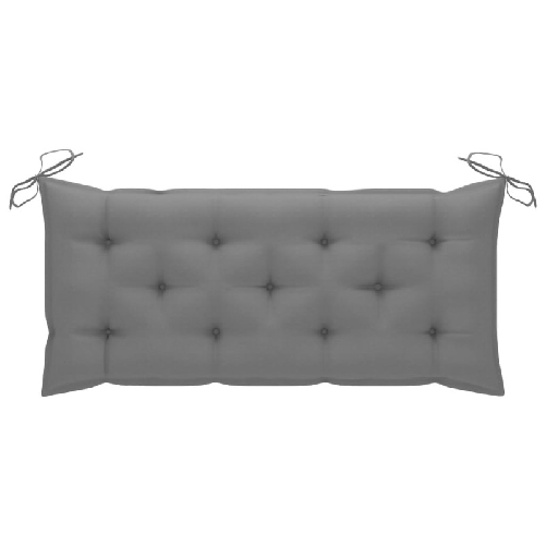 vidaXL Panca da Giardino Pieghevole con Cuscino 118 cm in Bambù