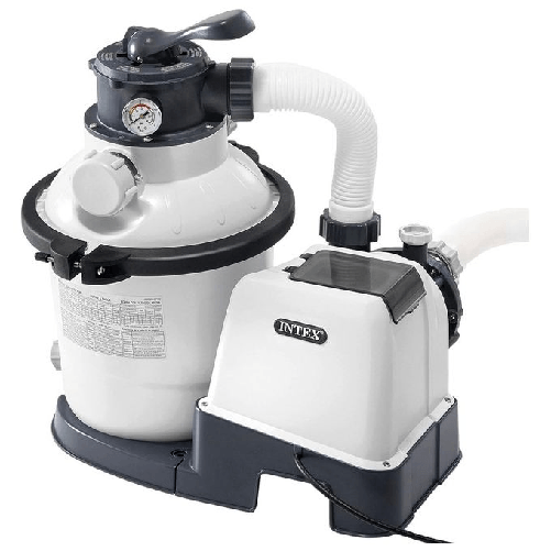 Intex 26644 Pompa Filtro a Sabbia Krystal Clear Flusso d'Acqua 5700 L-h Flusso di Sistema 4000 L Intex 26644 accessorio per piscina Pompa per filtrare