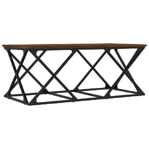 vidaXL Tavolino Salotto Rovere Marrone 100x49x40 cm Legno Multistrato